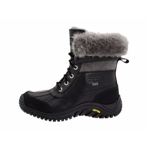 Like NEW UGG Black Gray Winter Snow Adirondack Shearling Leather Boots 6